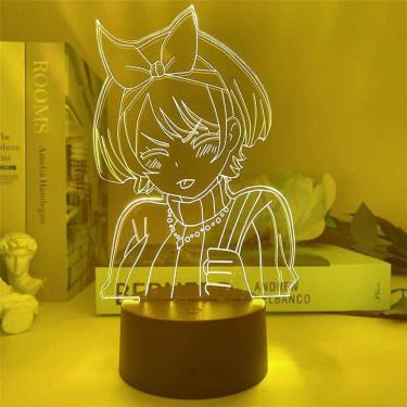 Imagem de Luz noturna LED 3D Rents-A-Girlfriends Uzakis Hanas para crianças