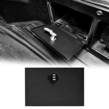 Imagem de Organizador de segurança para cama Tacoma compatível com Toyota Tacoma 2016-2023 placa de cobertura antirroubo no lado direito do porta-malas com chave sobressalente