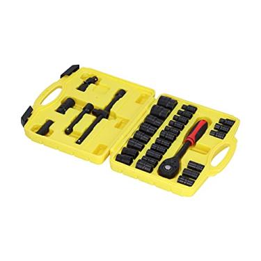 Imagem de Conjunto de chave de soquete 1/2 pol. SK401 Kit de ferramentas de catraca profissional com 72 dentes, liberação rápida, aço cromo vanádio, soquetes hexagonais, soquetes de vela de