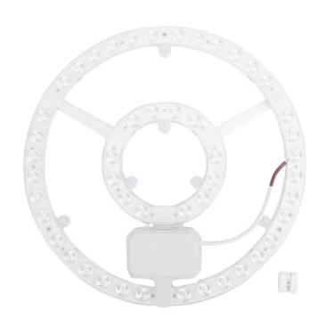Imagem de ASHATA Kit de Luz de Retrofit LED de 10,6 Polegadas para Luz de Ventilador de Teto, Placa Redonda de Painel de Substituição Magnética, 48W, para Montagem Embutida