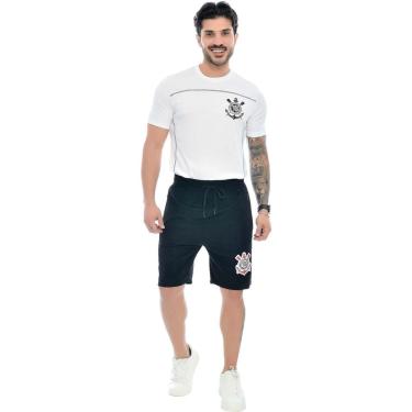 Imagem de Shorts Corinthians Coimbra Com Bolso de Ziper Masculino-Masculino
