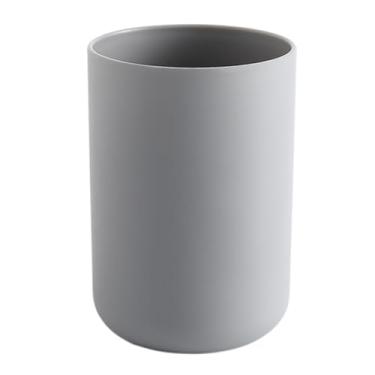 Imagem de Aqur2020 Recipiente de Viagem para Escova de Dentes, Suporte Duplo Com Compartimento para Pasta de Dente, Copo de Banheiro de Material PP Leve para Casa e Viagens, Design de Borda Suave, (Cinza)