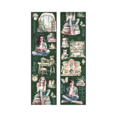 Imagem de Fita Adesiva Decorativa DIY Com Tema De Café 200cm Série Hora Da Leitu