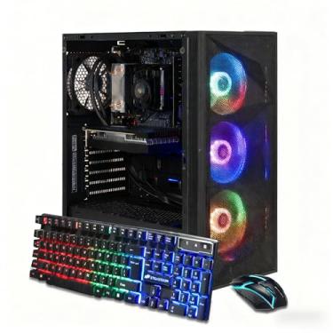 Imagem de STGAubron Computador desktop para jogos, AMD Ryzen 7 5700X até 4,6G, GeForce RTX 3050 6G, 16GB DDR4, SSD de 1TB, WiFi 6 e BT 5.2, Ventilador RGB x4, Windows 11 Home