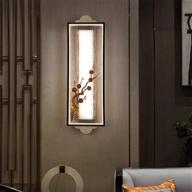 Imagem de OUFULA Contemporânea Lâmpada de parede LED Chinês Criativo Sala Quarto Estudo Villa Hotel Casa de Chá Corredor Escadas Luz (Estilo 1)