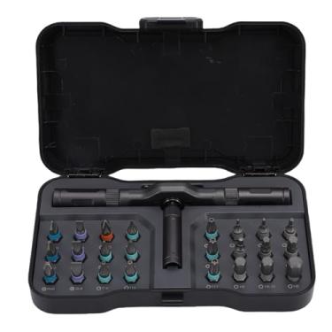 Imagem de Depisuta Conjunto de Chave de Fenda de Catraca, Conjunto de Chave de Fenda Magnética 24 Em 1 Com Alça Removível, Kit de Ferramentas de Reparo de Precisão Portátil para Móveis,