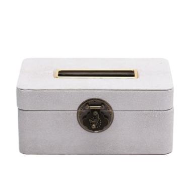 Imagem de x3anggyt5 Capa de caixa de lenços de papel para retirada de material de couro quadrado para organizador doméstico caixa de lenços multifuncional suporte de caixa de lenços