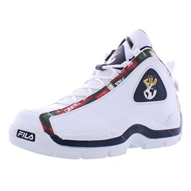 Imagem de Fila Men's Grant Hill 2 Patchwork Basketball Shoes White/Fila Navy/Fila Red 9.5