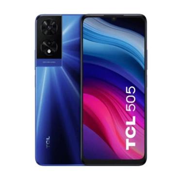 Imagem de Smartphone TCL 505, 4G, 256GB, 4GB+10GB de RAM, Tela 6,75", Câmera Traseira 50MP + 2MP, Azul