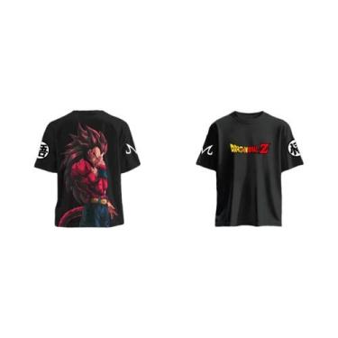Imagem de Camiseta Masculina Dragon Ball Goku Black Super Saiyan Verão Estilo Y2