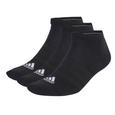 Imagem de Kit 3 Pares de Meias Adidas Amortecidas Cano Baixo