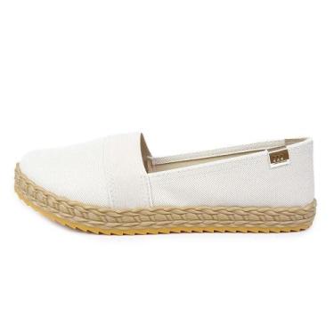 Imagem de Sapatilha Moleca Com Faixa Sobreposta no Cabedal, Branco, 37