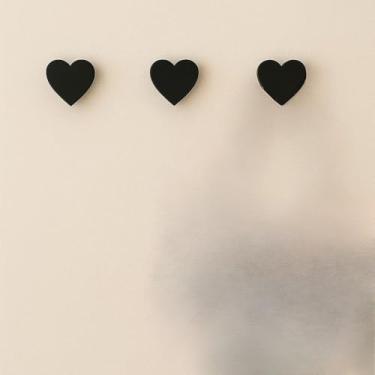 Imagem de Kit Ganchos De Parede Suporte Para Toalhas e Roupas Com Fita Adesiva Lilás(01 Gancho,Preto)