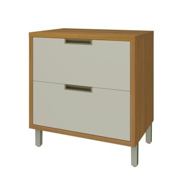 Imagem de Balcão Para Cozinha 1 Porta 1 Gaveta Imperatriz Nesher Móveis Freijó-off White