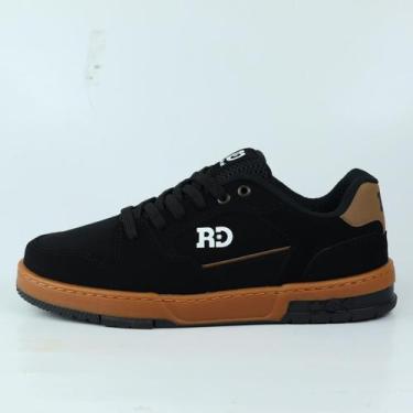 Imagem de Tênis Redikal Street Masculino Camurça Skate Casual Original, Preto, 4