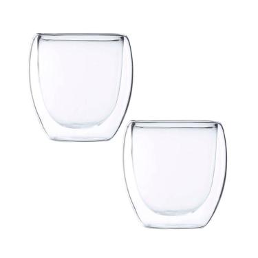 Imagem de Copos Parede Dupla Blend Vidro 250ml Maxwell