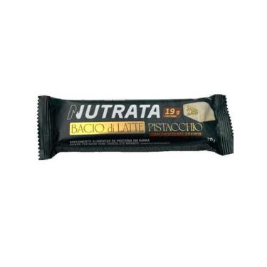 Imagem de Barra Proteica Nutrata Bacio Di Latte (70g)Pistacchio c/Chocolate Bran