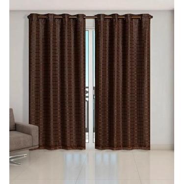 Imagem de Cortina Voil Xadrez Sala, Quarto E Cozinha 2,80 X 1,40 - Confecções ev