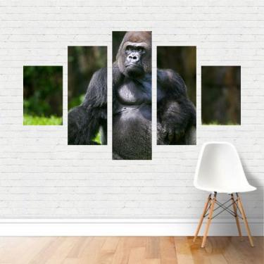 Imagem de Quadro em tela Canvas  Gorila Primata Macaco  110x65