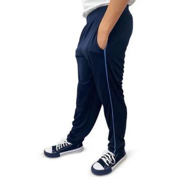 Imagem de Calça Uniforme Escolar Prefeitura Sp Atacado Varejo - Trilha, Azul, 04