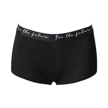 Imagem de Calcinhas Boxer De Algodão Sem Costura De Cintura Alta Para Mulheres, 