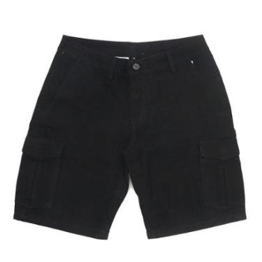 Imagem de Bermuda Volcom Jeans Cargo Bevel Model 2 - Preto-Masculino