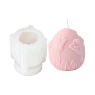 Imagem de Molde De Silicone Coelho Da Páscoa Para Velas, Kit DIY Para Fabricação