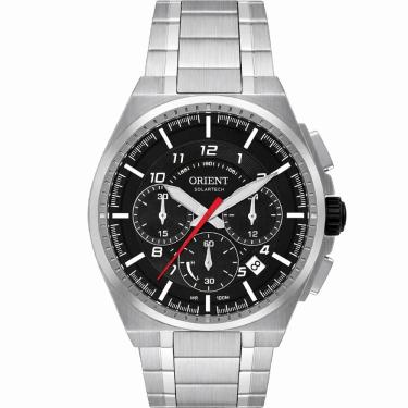 Imagem de Relógio Orient Masculino Ref: Mbssc294 G2sx Solar Cronógrafo Prateado