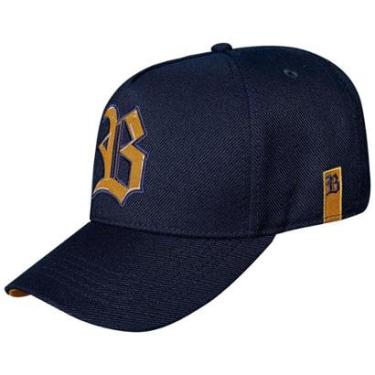 Imagem de Boné Blck Original Marinho Baviera Snapback Aba Curva Street-Masculino