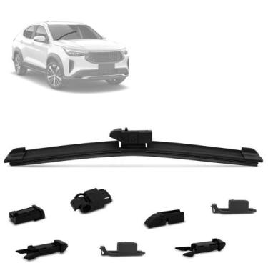 Imagem de Palheta Limpador Parabrisa 21 Polegadas Dianteira 7 Adaptadores Univer