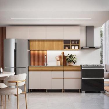Imagem de Cozinha Modulada Completa 5 Peças com Pé Organic - Delmarco Móveis
