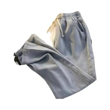 Imagem de Calças Jeans Masculinas Casuais Longas 2025 Estilo Coreano Retas De Pe