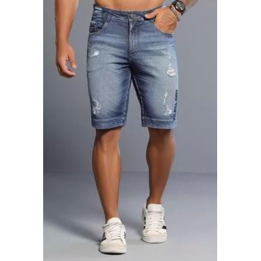 Imagem de Bermuda Masculina Pitbull Lançamento Ref 88322, Azul, 44
