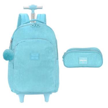 Imagem de Kit Mochila de Rodinha Luxcel Up4You 51610, Azul