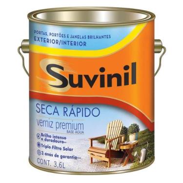 Imagem de Verniz Seca Rápido Suvinil Base Água 3,6L
