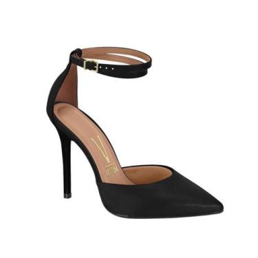 Imagem de Sapato Scarpin Feminino Vizzano Salto Fino Alto Bico Fino Verniz Moder