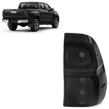 Imagem de Lanterna Traseira Hilux Pickup Sr 2016 2017 A 2018 Fumê Estriada Acríl