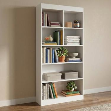 Imagem de Estante Multiuso para Livros 183x94cm Magnólia Yescasa Branco