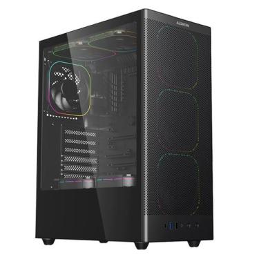 Imagem de Gabinete Gamer C3Tech, Lateral em Vidro, USB 3.0, Preto - GAB100