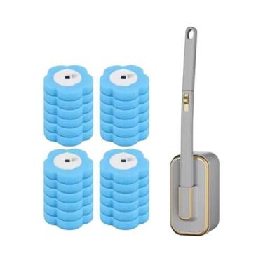 Imagem de Conjunto De Escova Sanitária Descartável Com Cabo Longo E Cabeças Subs
