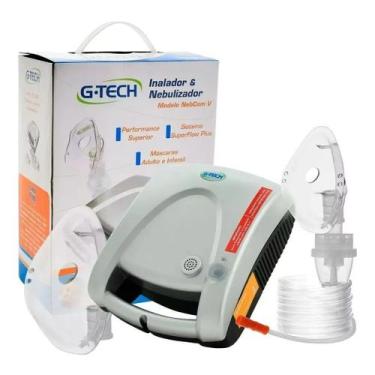 Imagem de Nebulizador Adulto e Infantil Superflow Plus G-tech Prata, Bivolt
