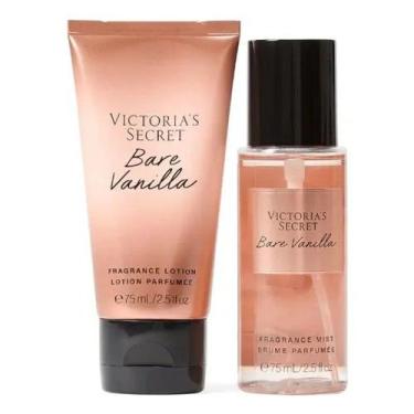 Imagem de Kit Victoria's Secret Bare Vanilla Body Splash 75ml + Hidratante 75ml