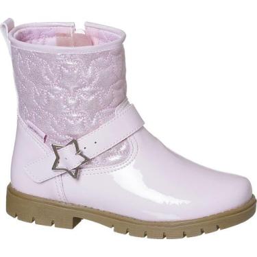 Imagem de Bota Infantil Ortopasso Love Menina Verniz - Orto Passo, Rosa, 25