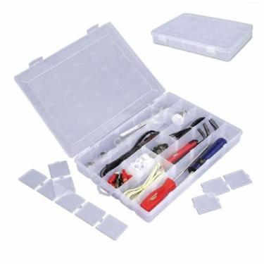 Imagem de Organizador Box com Divisórias Adaptáveis Estojo Maleta 30CM Multiuso 