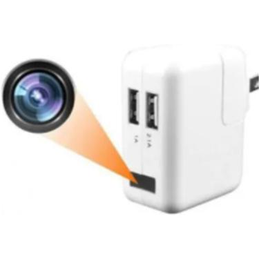Imagem de Câmera Espiã Carregador USB adaptador  alimentação com visão