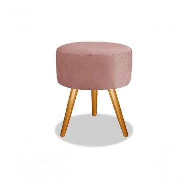 Imagem de Puff Puf Banqueta Para Maquiagem E Sala De Estar Rosê