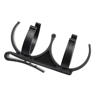 Imagem de Simhoa Suporte de bola de golfe de plástico universal clipe braçadeira de cinto golfista ferramenta de golfe - preto