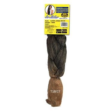 Imagem de Super Jumbo Ser Mulher Cabelo Para Tranças Box Braids Ombré Hair Pacote 399 g 65 cm (T1B/27)