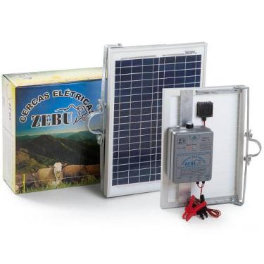 Imagem de Kit Cerca Eletrica Solar Zebu Zs80i 13005 - Zebu Sistemas Eletronicos
