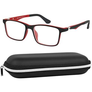 Imagem de Yogo Vision Óculos de computador para crianças, filtro de bloqueio de luz azul, videogames, tablets, dispositivos eletrônicos protegem contra fadiga ocular para meninos e meninas (capa com moldura